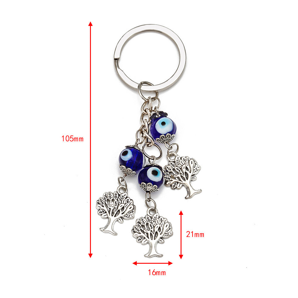 Evil Eye Hamsa Charm Keychain - view 3
