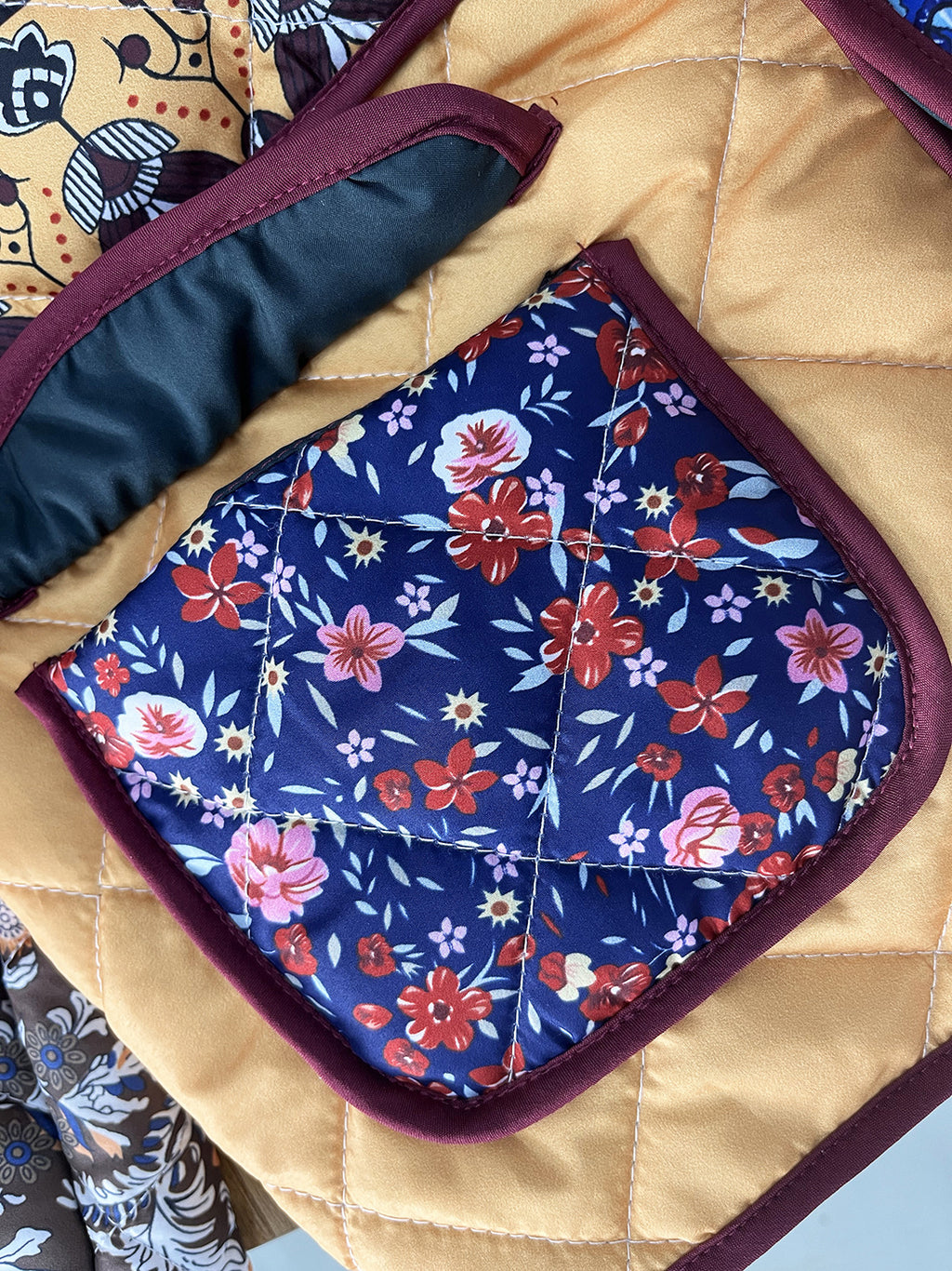 Mixed Paisley Patchwork Quilted Jacket - Floral - 11