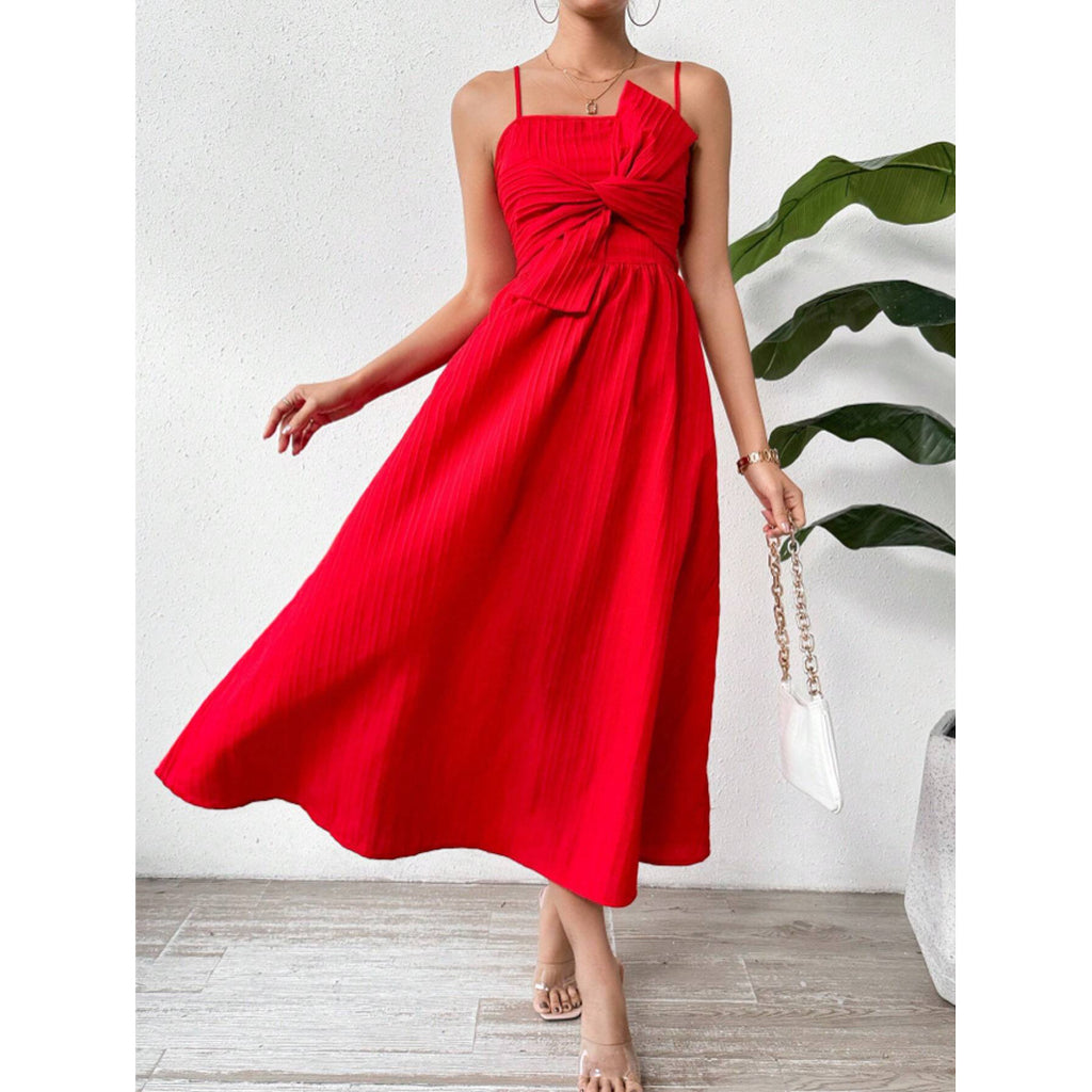 Twist Front Cami Midi Sundress