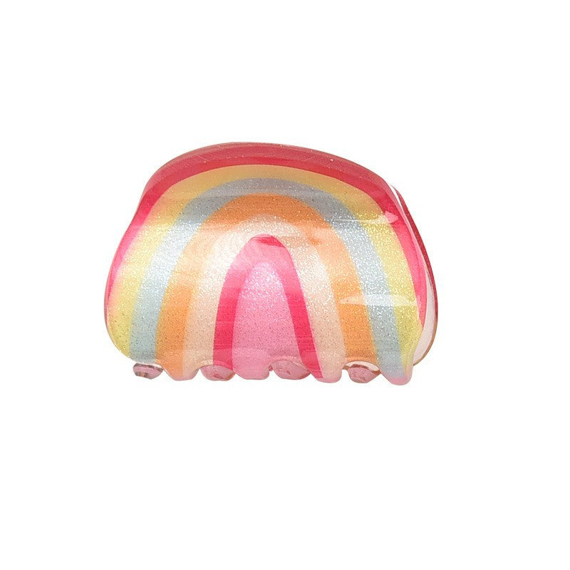 Rainbow And Fruit Mini Claw Clips - Color_6
