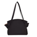 Slouchy Knot Detail Shoulder Tote Bag - Black