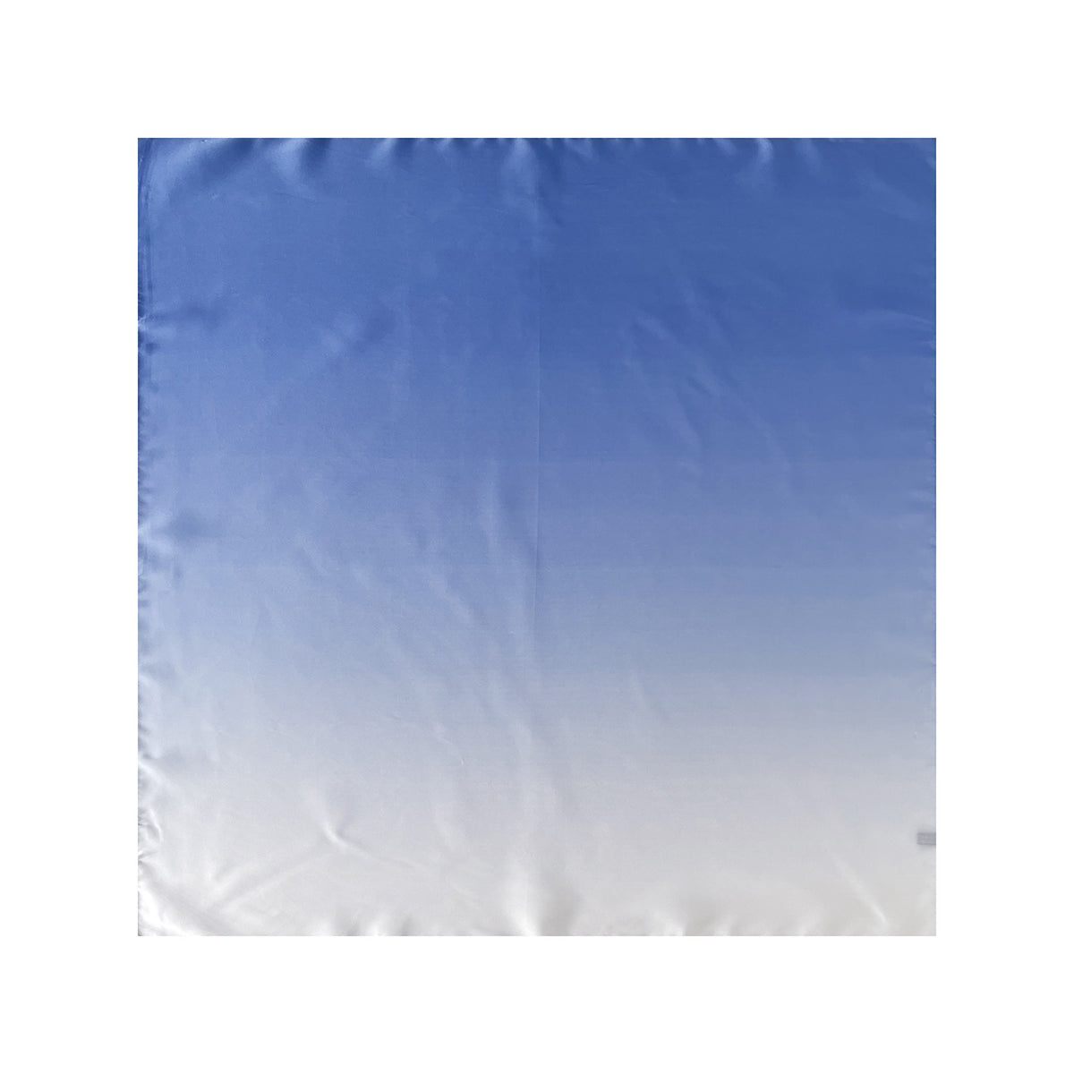 Ombre Satin Square Scarf Bandana - Blue