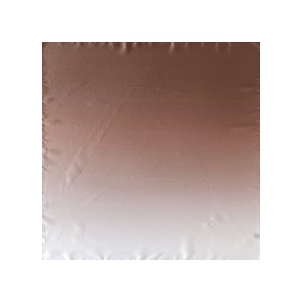 Ombre Satin Square Scarf Bandana - Coffee
