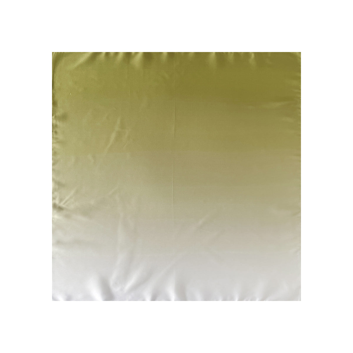 Ombre Satin Square Scarf Bandana - Olive