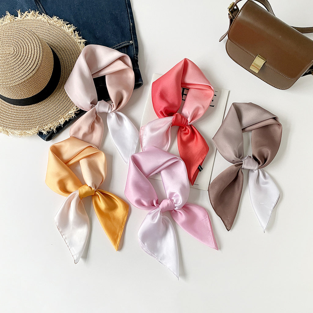 Ombre Satin Square Scarf Bandana - view 1