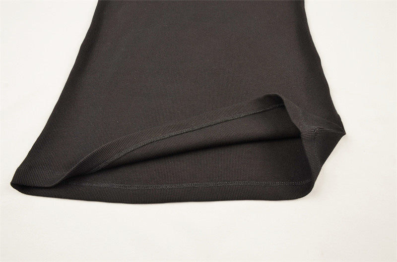 Spaghetti Strap Cotton Cami Tank - Black - 4