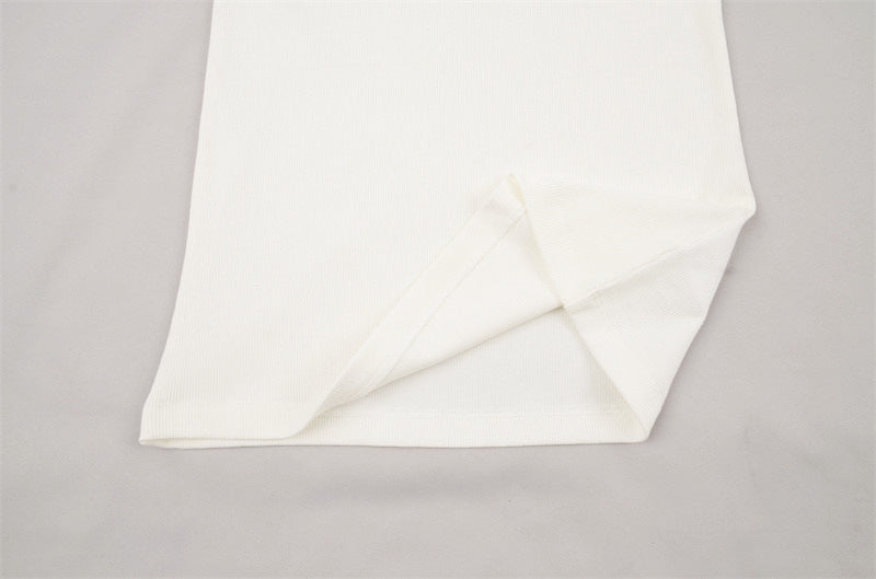 Spaghetti Strap Cotton Cami Tank - White - 5