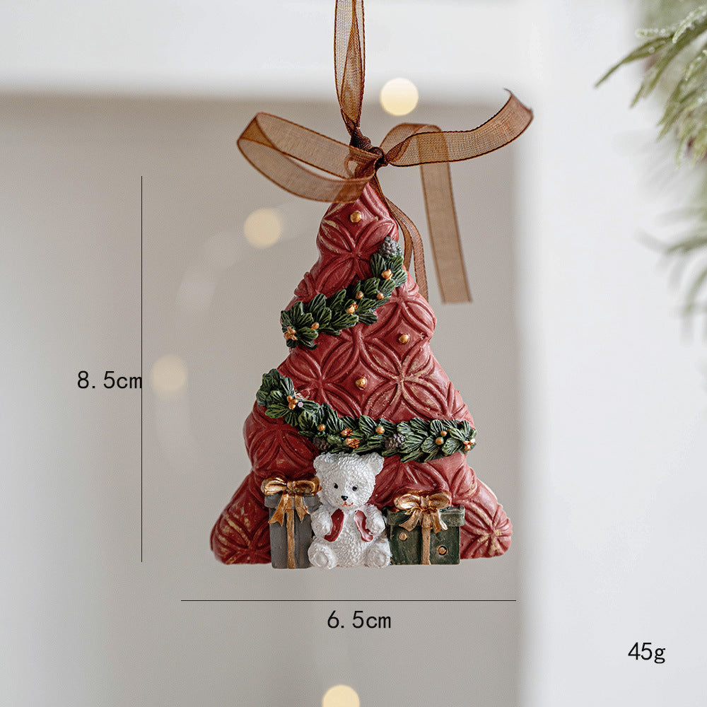 Vintage Style Resin Christmas Hanging Ornament - NO-16