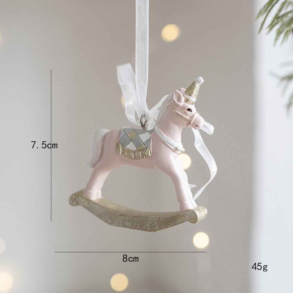 Vintage Style Resin Christmas Hanging Ornament - NO-8