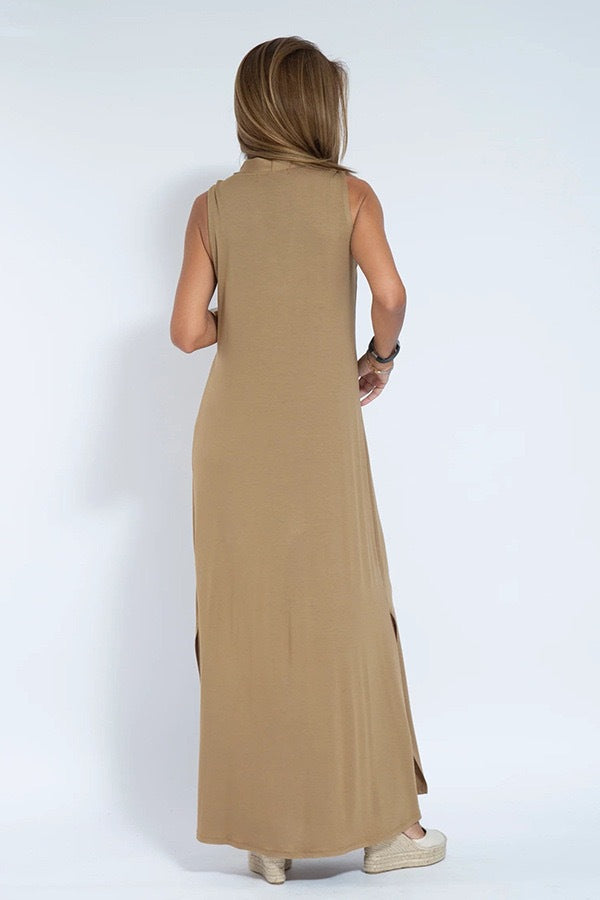 Sleeveless Maxi Dress and Duster Cardigan Set - view 3