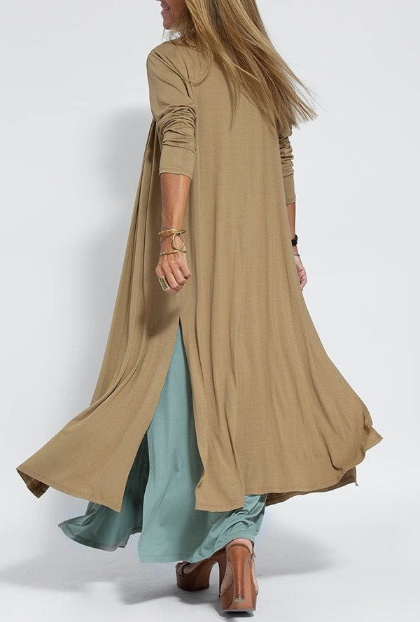 Sleeveless Maxi Dress and Duster Cardigan Set - view 4