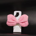Velvet Bow Car Headrest Hook Charm - Pink_W