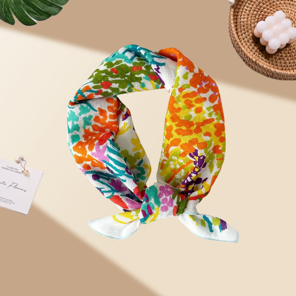 Square Bandana Scarf With Floral Prints - C21