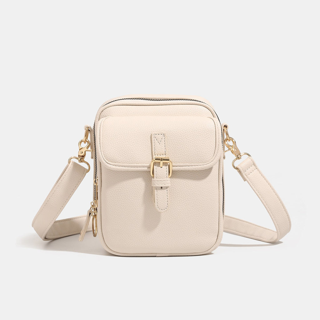 Vertical Buckle Pocket Crossbody Phone Bag