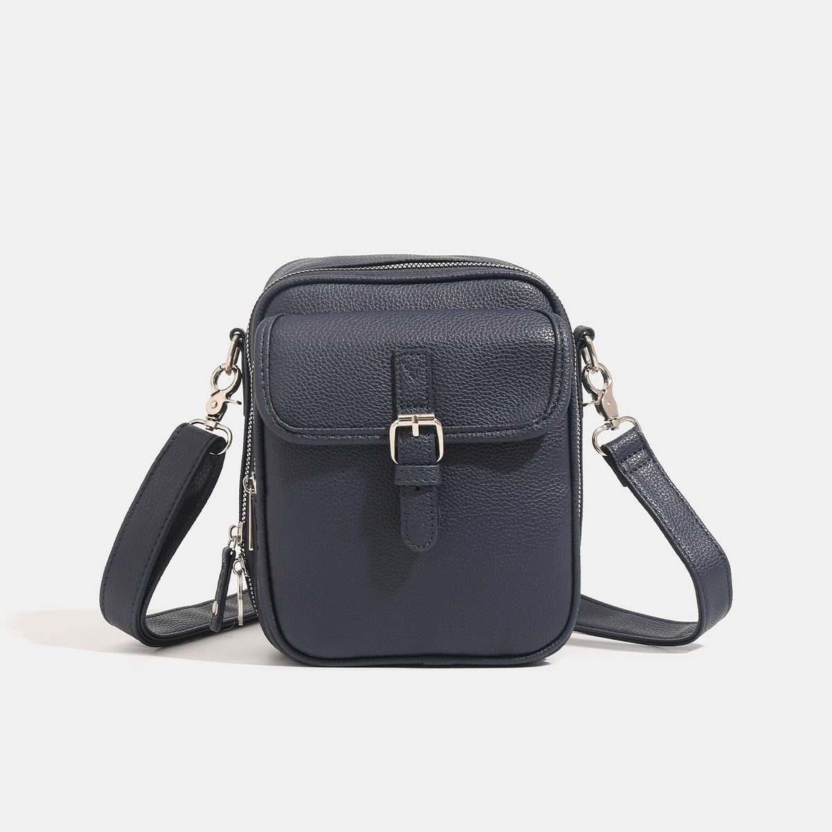 Vertical Buckle Pocket Crossbody Phone Bag