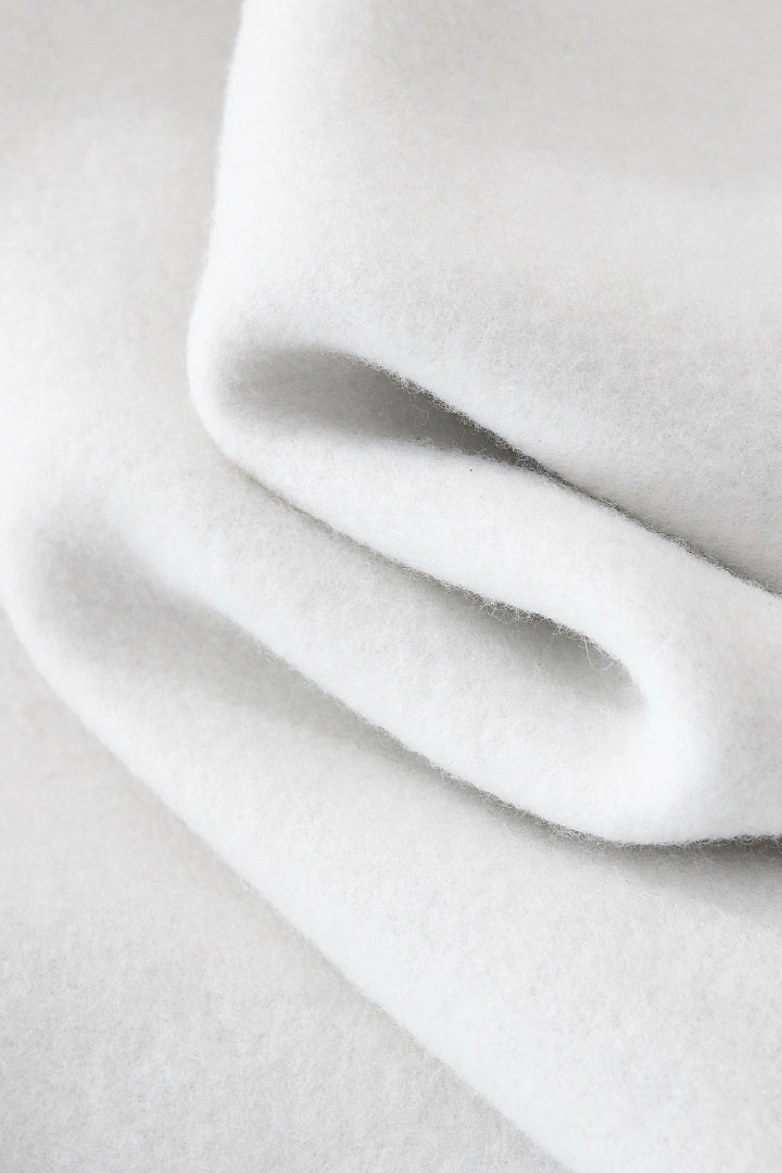 Brushed Fleece Mock Neck Drop Shoulder Sweatshirt - view 1