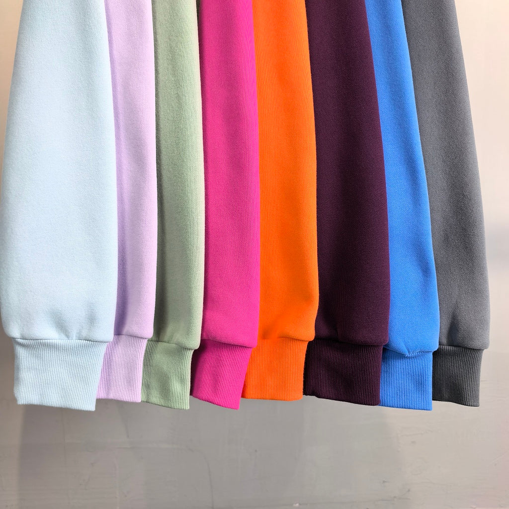 Brushed Fleece Mock Neck Drop Shoulder Sweatshirt - view 16