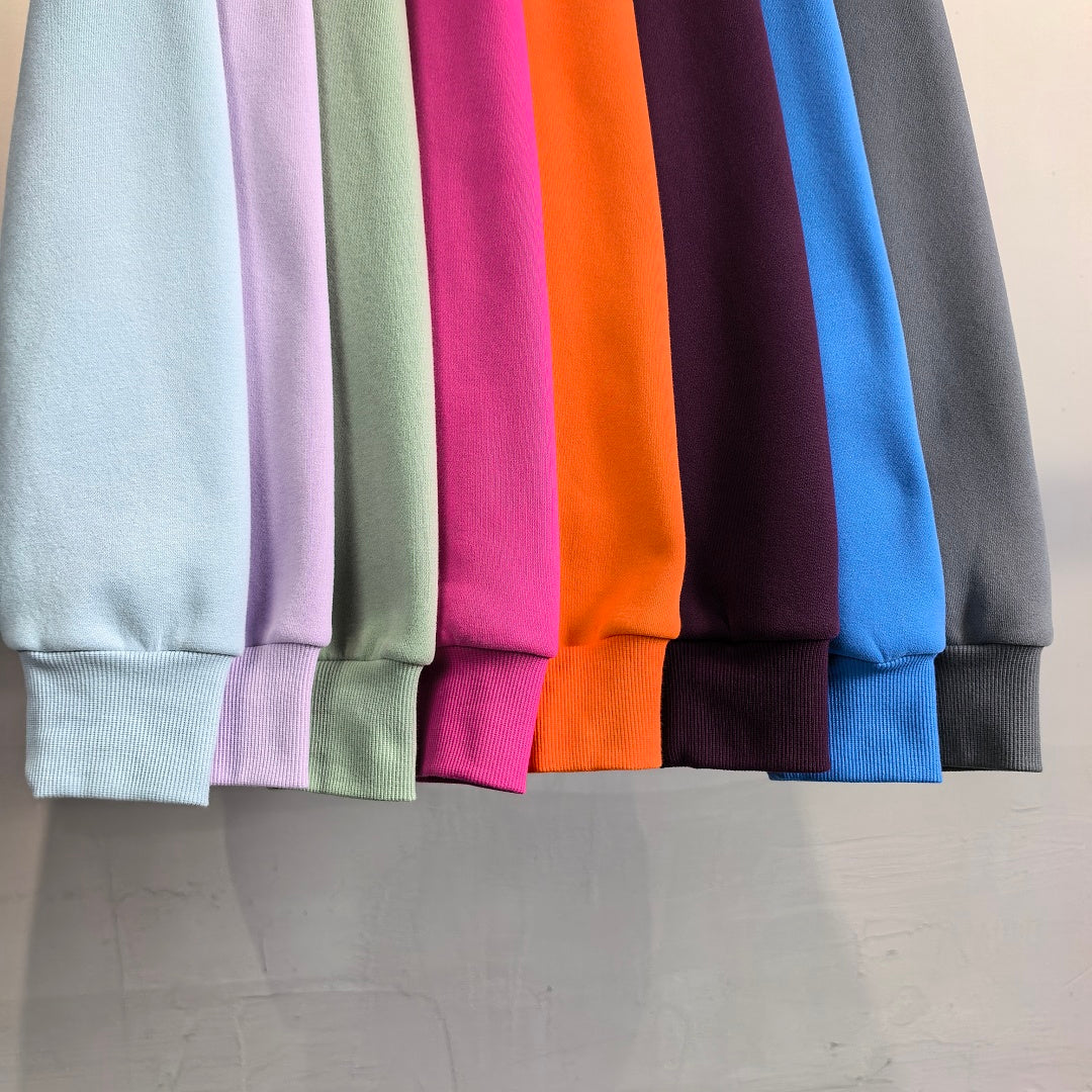 Brushed Fleece Mock Neck Drop Shoulder Sweatshirt - view 17