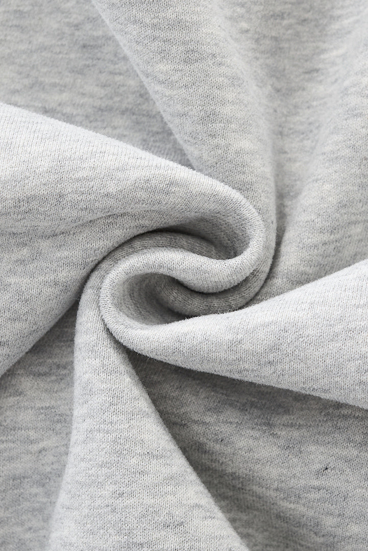 Brushed Fleece Mock Neck Drop Shoulder Sweatshirt - view 2