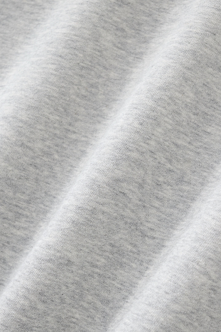 Brushed Fleece Mock Neck Drop Shoulder Sweatshirt - view 4