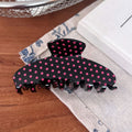 Polka Dot Hair Claw Clip For Thick Hair - C2