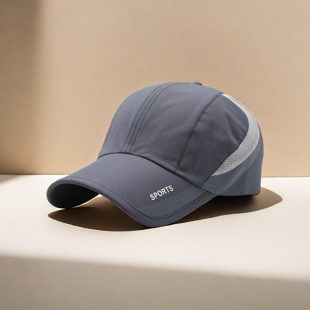 Lightweight Quick Dry Mesh Baseball Cap - Dark_Gray
