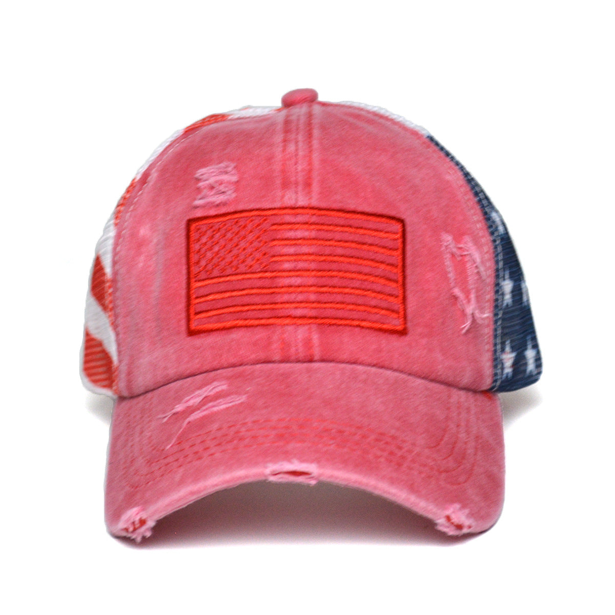 Stars and Stripes Ponytail Baseball Cap - view 1