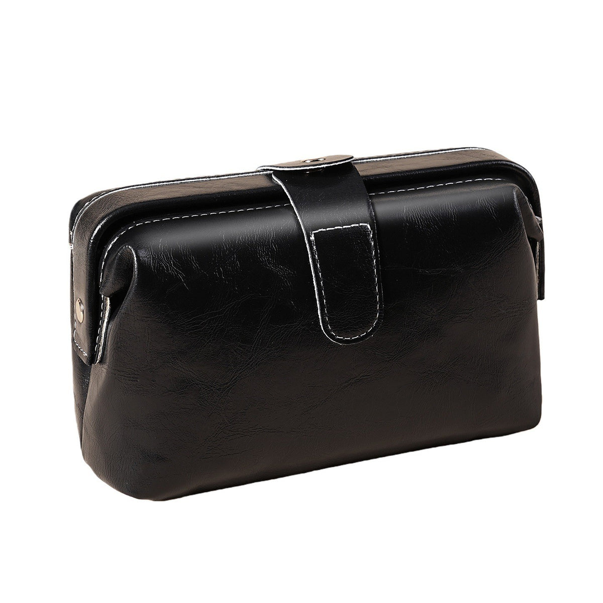 Vintage Doctor Frame Pouch Clutch - Black
