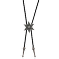 Braided Cord Bolo Necklace With Star Concho - Color