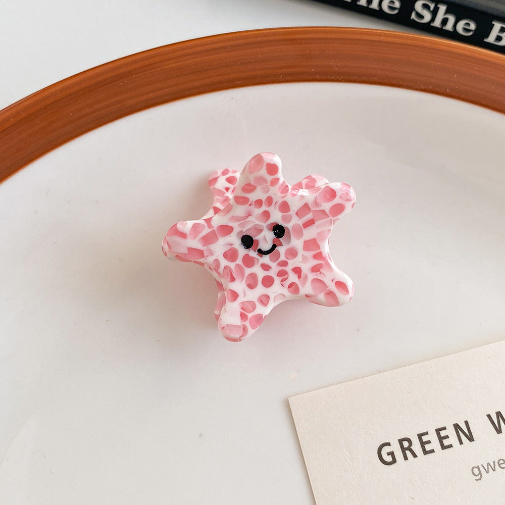 Ocean Friends Mini Acetate Claw Clips - Starfish