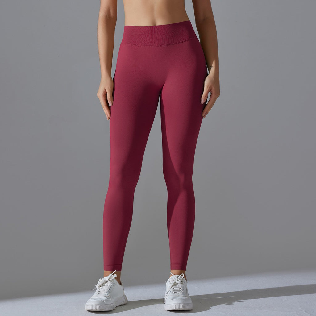 Seamless V-Back Scrunch Ankle Length Workout Leggings