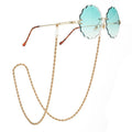 Twisted Rope Chain Glasses Strap - Gold