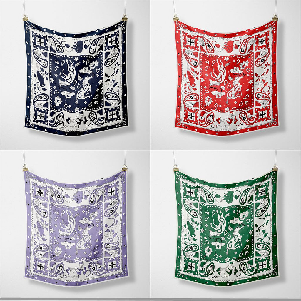Classic Western Bandana Square Scarf