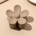 Matte Daisy Flower Hair Claw Clip - tan