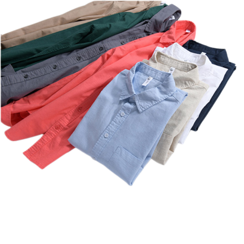 Oversized Linen Blend Button Down Beach Shirt - view 2
