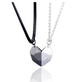 Magnetic Split Heart Couple Necklace Set - Color_01