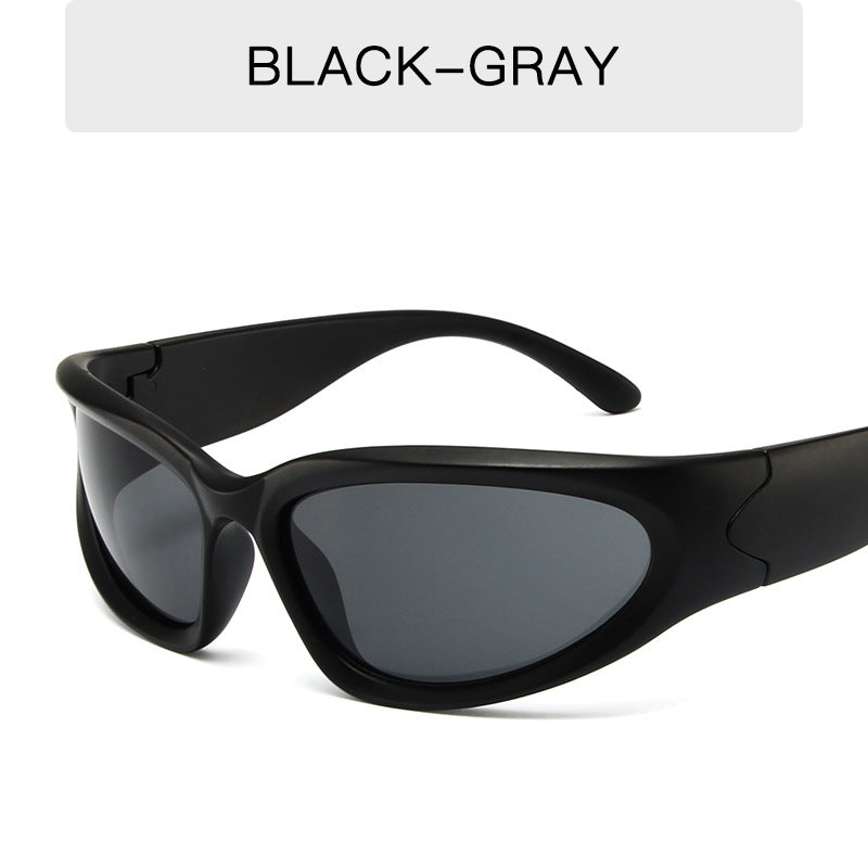 Y2K Wraparound Sport Sunglasses - C1