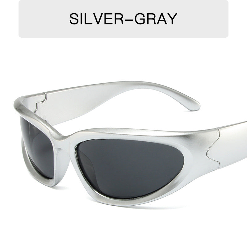 Y2K Wraparound Sport Sunglasses - C3