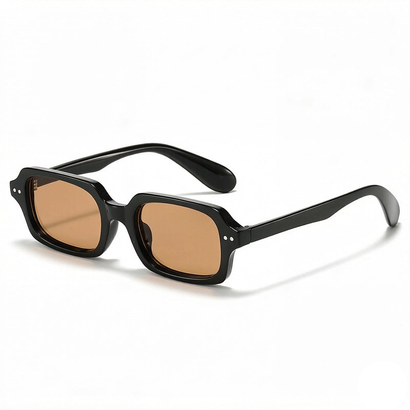Bold Rectangle Sunglasses With Nineties Stud Trim - Color_02