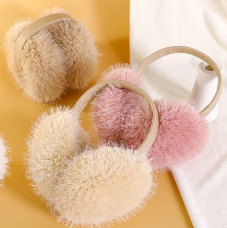 Soft Plush Pom Pom Winter Ear Muffs - view 1