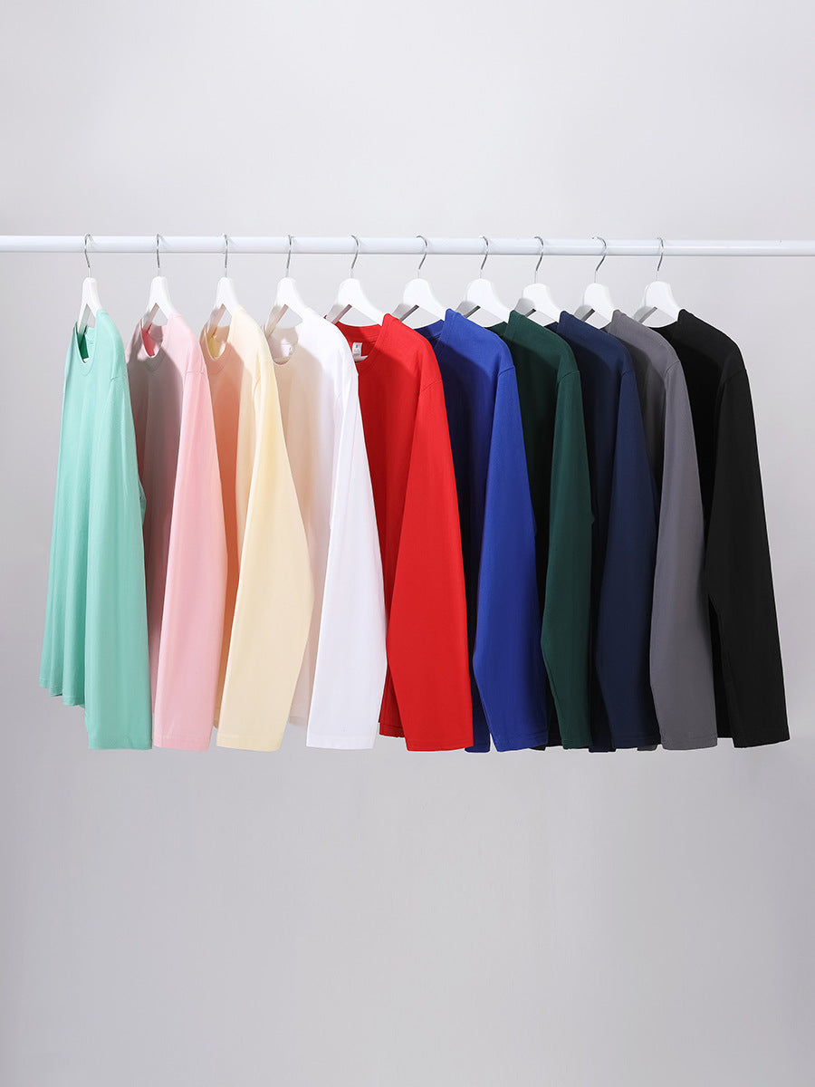 Long Sleeve Cotton Crew Neck Tee