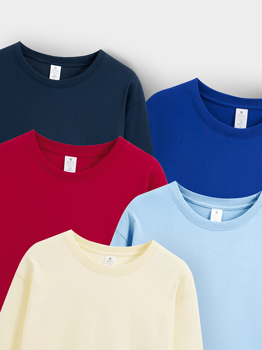 Long Sleeve Cotton Crew Neck Tee - view 6