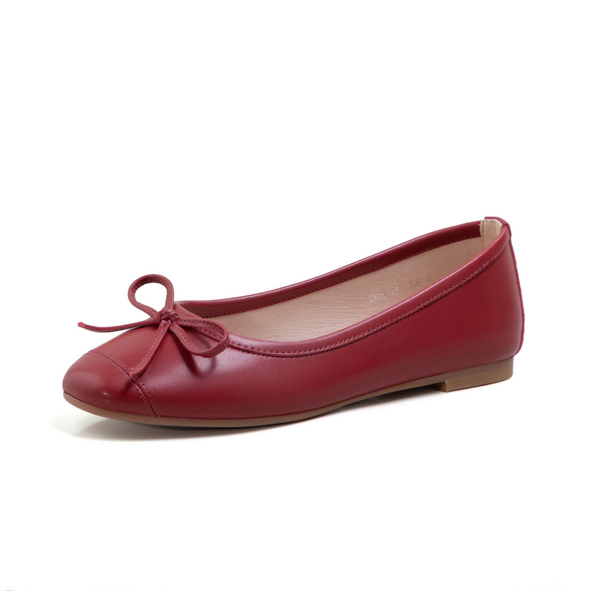 Soft Leather Bow Ballet Flats