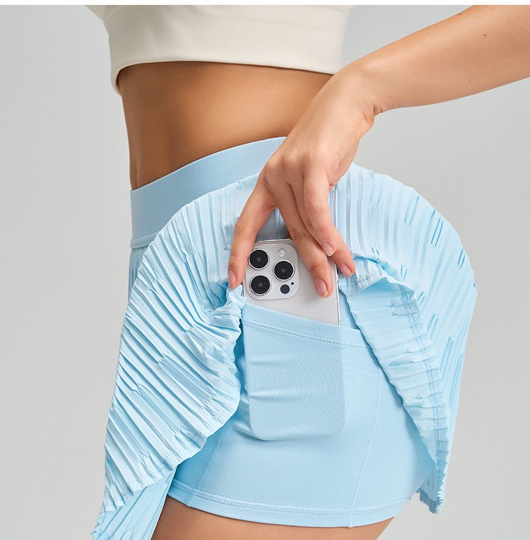 Pleated Tennis Skirt With Built In Shorts