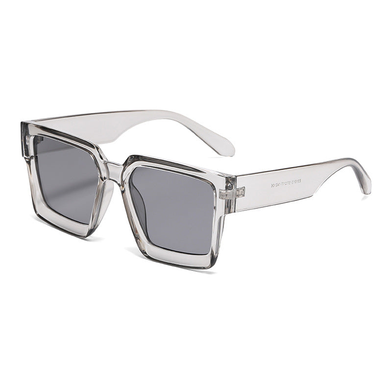 Bold Square Frame Polarized Sunglasses - C3