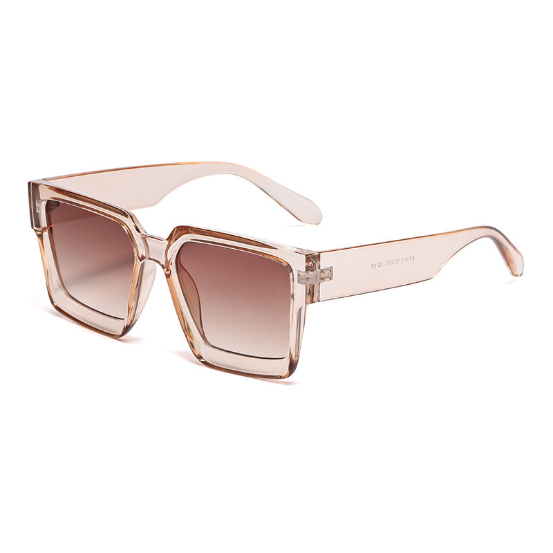 Bold Square Frame Polarized Sunglasses - C5