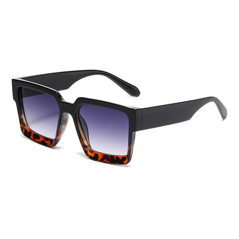 Bold Square Frame Polarized Sunglasses - C6