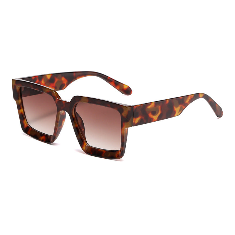 Bold Square Frame Polarized Sunglasses - C7