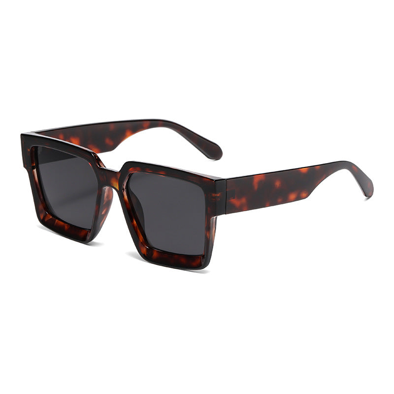 Bold Square Frame Polarized Sunglasses - C8