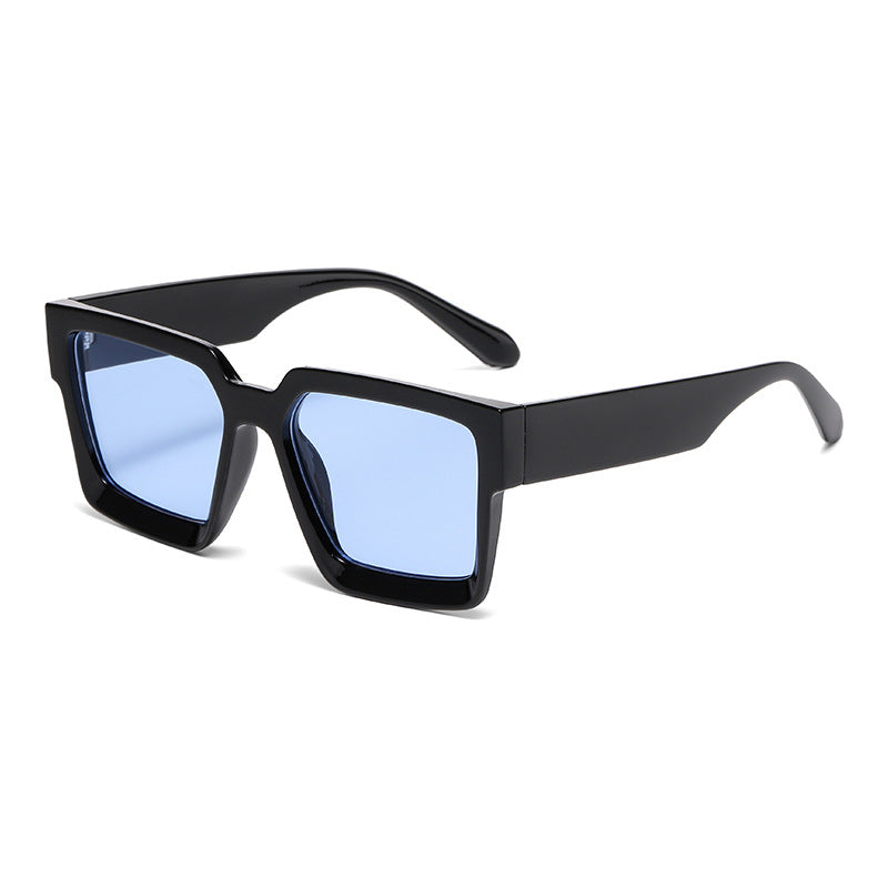 Bold Square Frame Polarized Sunglasses - C9